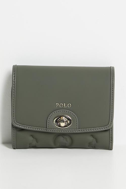 Luna trifold purse - olive