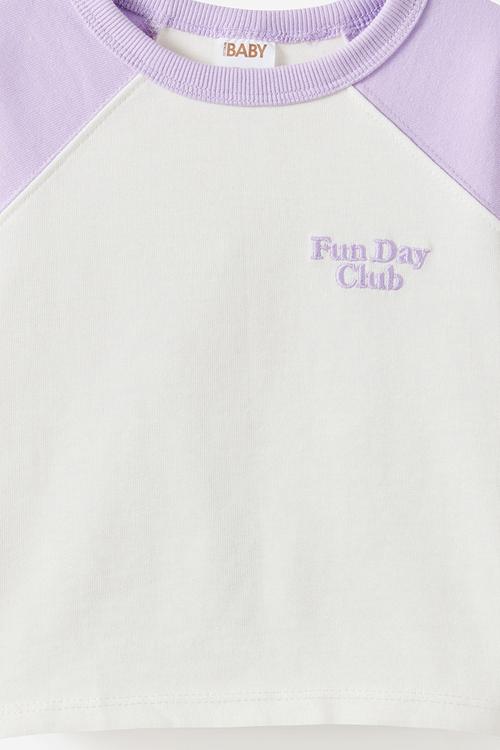 Huey Long Sleeve Rugby - Vintage Lilac/Vanilla Fun Day Club