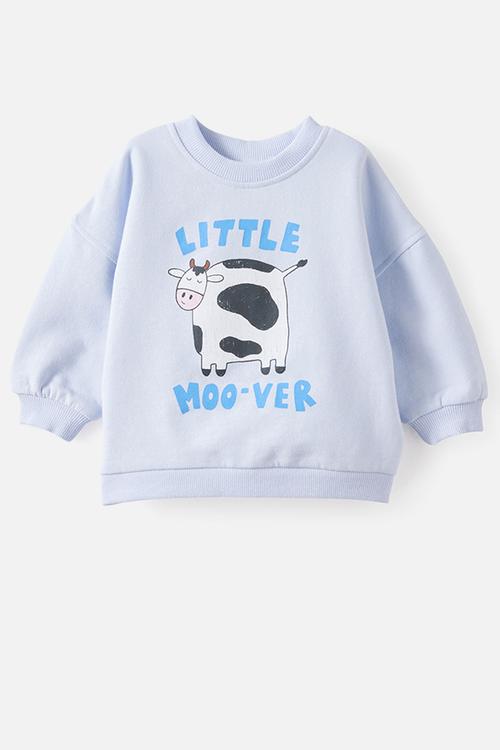 Bundle Riley Sweater & Trackpant - Ice Blue/Little Moover