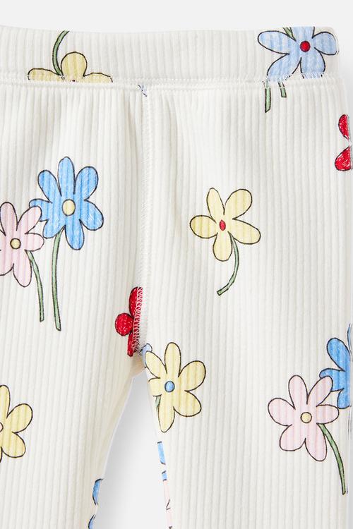 River Rib Skinny Legging - Vanilla/Meadow Daisy
