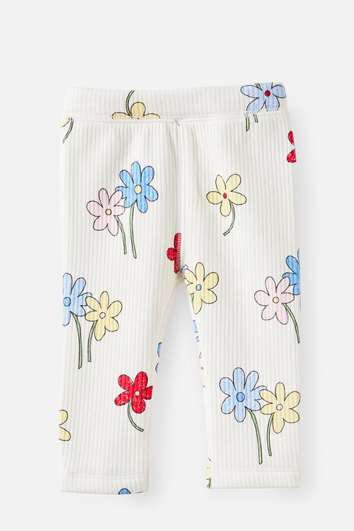 River Rib Skinny Legging - Vanilla/Meadow Daisy