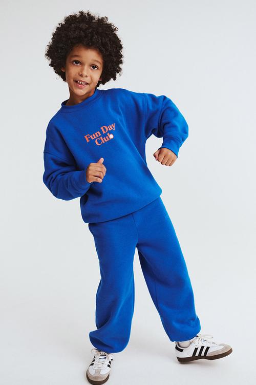 Sammy Wide Leg Trackpant - Harbour Blue