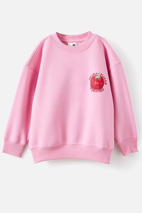 Sammy Oversized Crew - Strawberry Milk/Freshly Pickled