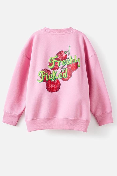 Sammy Oversized Crew - Strawberry Milk/Freshly Pickled
