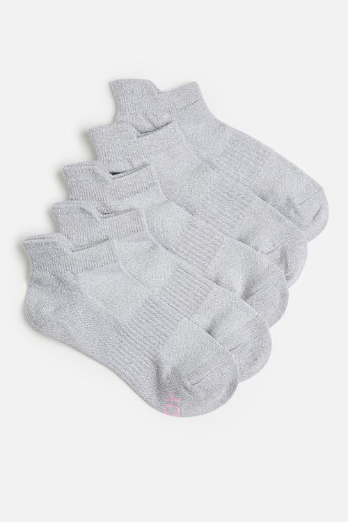 Body 5pk ankle sport sock - grey marle