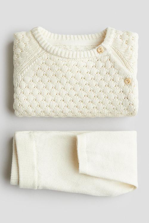 2-Piece cotton set - cream 