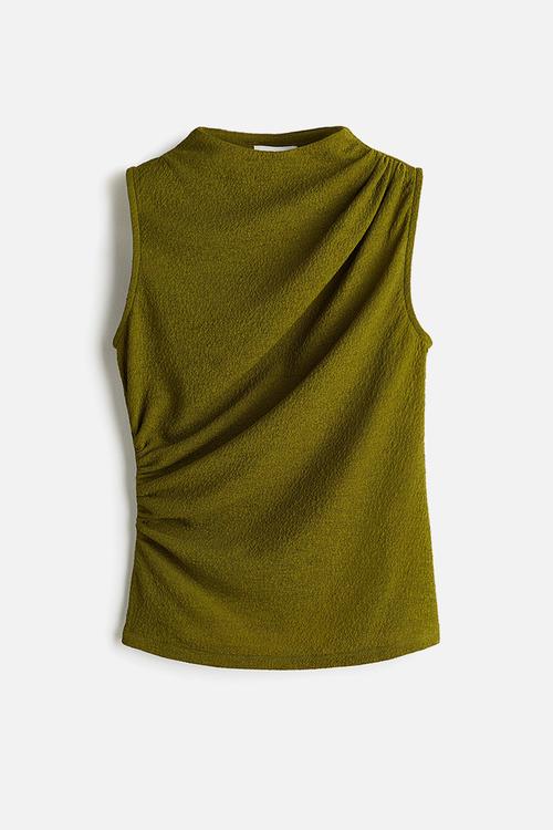 Draped top - green
