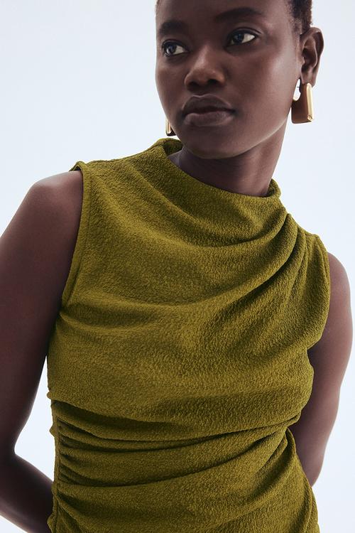 Draped top - green