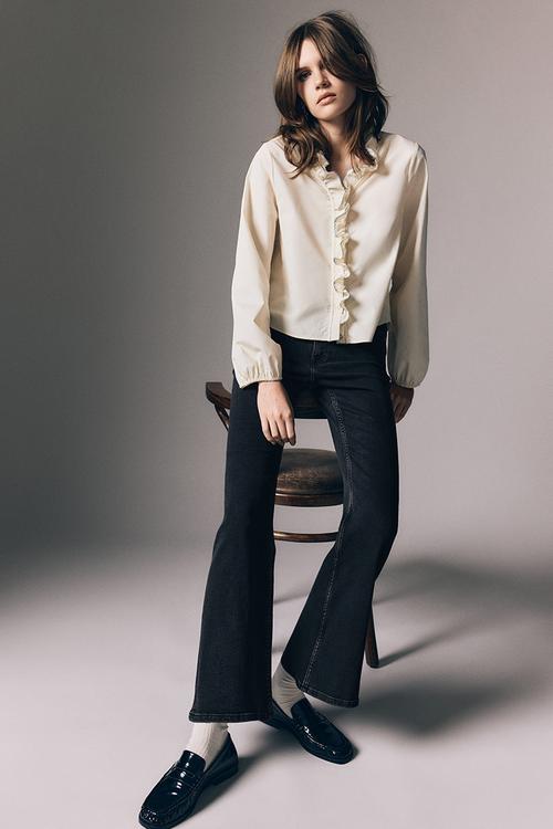 Flared high jeans - black & washed out