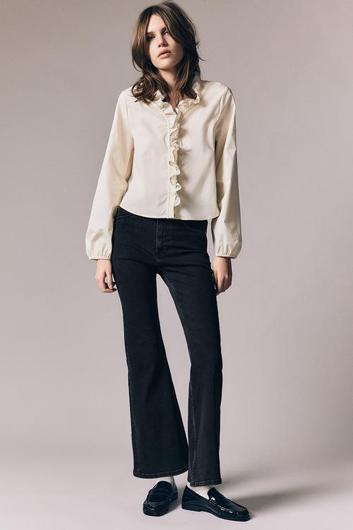 Flared high jeans - black & washed out