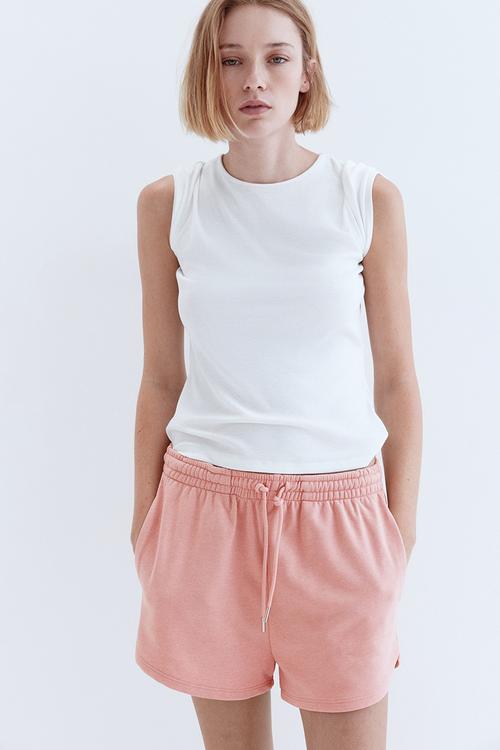 Sweatshirt shorts - powder pink