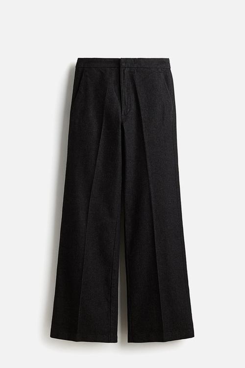 Flared high jeans - black
