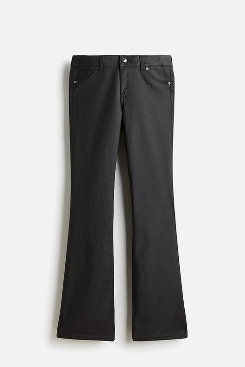 Flared low jeans - black