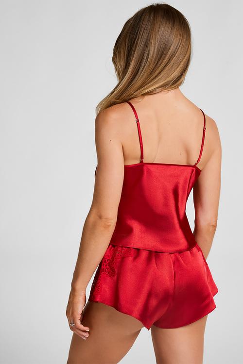 Short satin lace mya - chili pepper