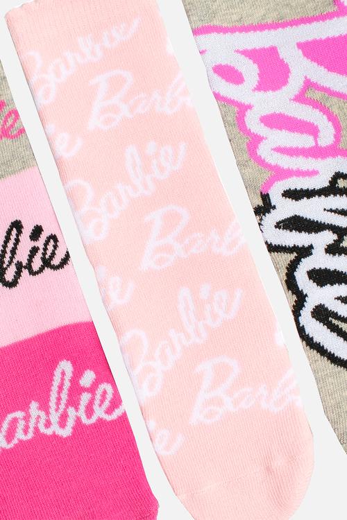 Barbie 3 Pack Anklet Socks - Multi