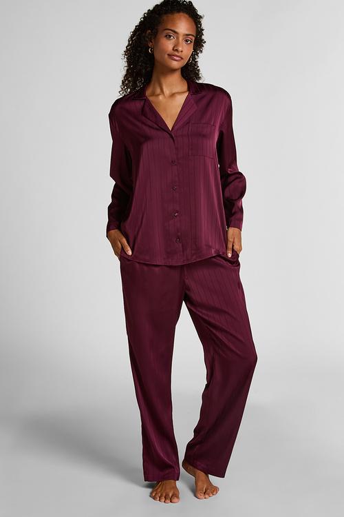 Pj ls satin pinstripe - fig