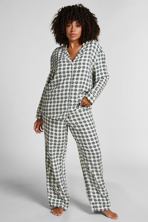 Pj ls vis twill print - green gables
