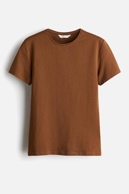 Fitted t-shirt - brown