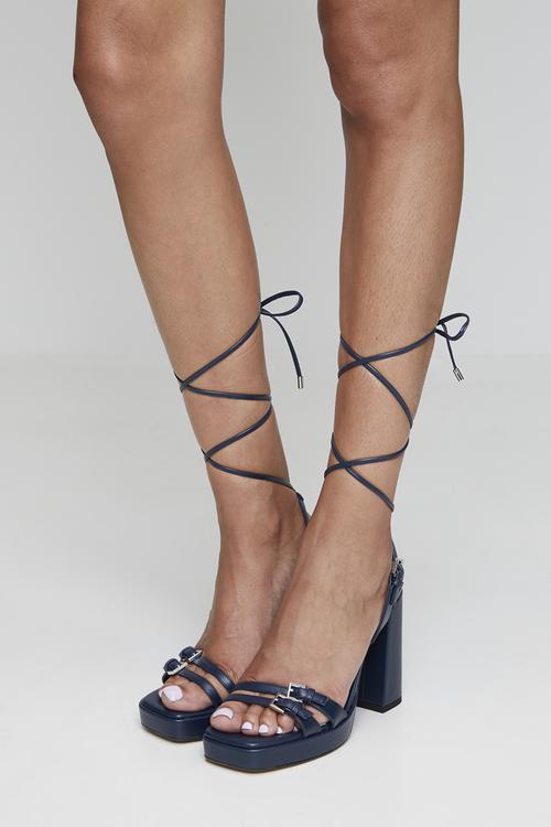 Benalde Ankle Strap Heel - Black