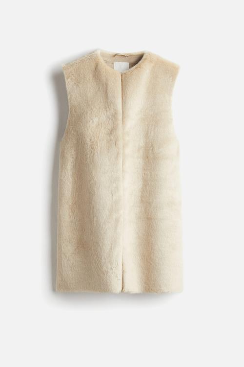 Long gilet - beige