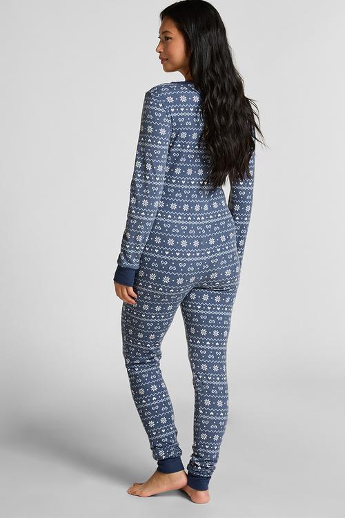 Onesie slim jersey fairisle - vintage indigo