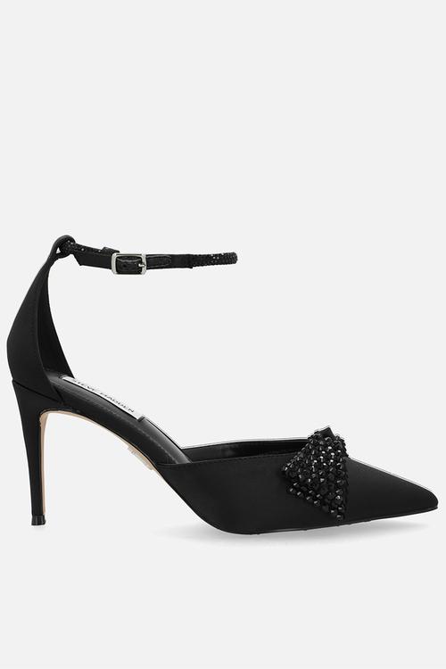Last dance heel - black satin
