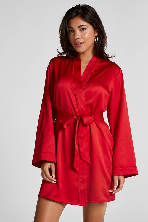 Kimono satin - chili pepper