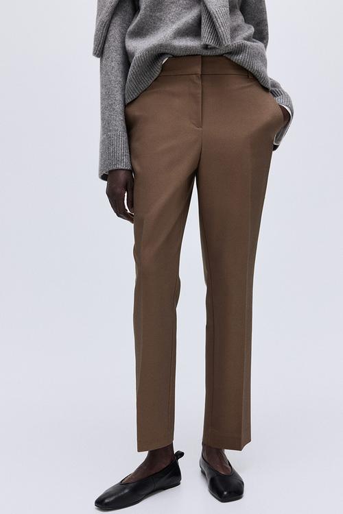 Cigarette trousers - brown