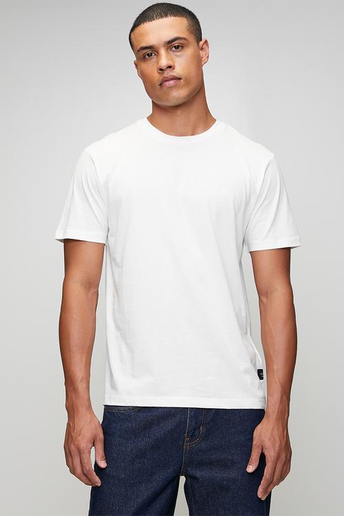 Tonal Logo Essential Tee - White