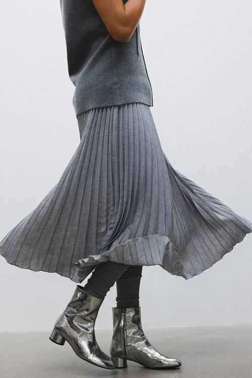 Ankle boots - silver-coloured
