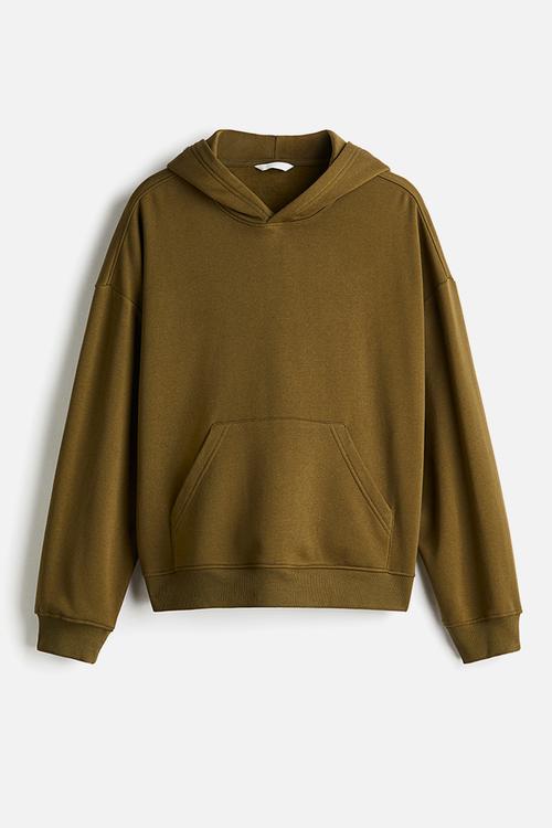 Hoodie - khaki green