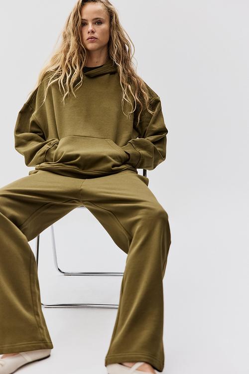 Hoodie - khaki green