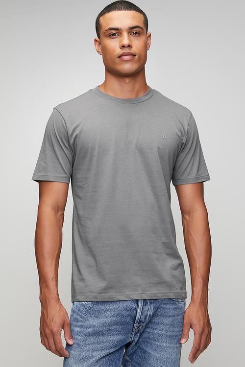 Tonal Logo Essential Tee - Grey