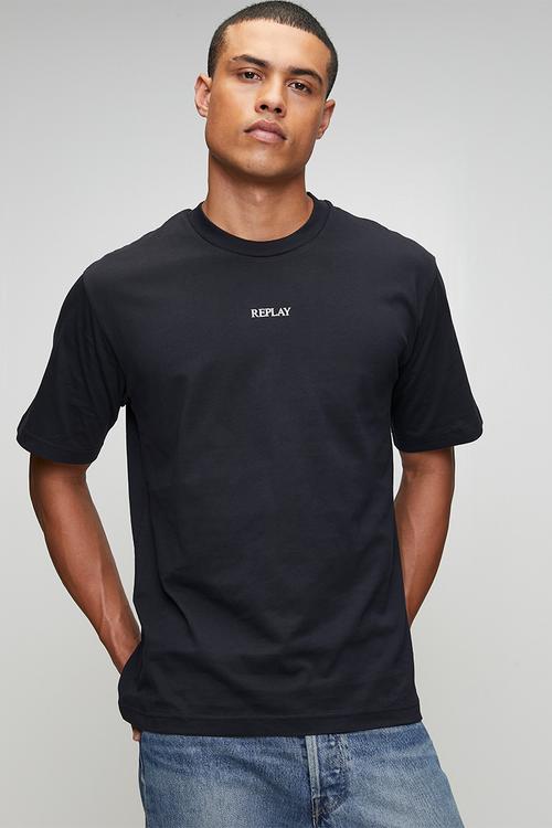 Piece Dyed Heavy Jersey Cotton T-shirt - Navy