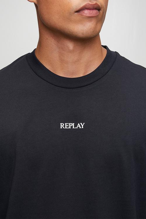 Piece Dyed Heavy Jersey Cotton T-shirt - Navy