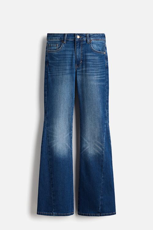 Flared high jeans - denim blue