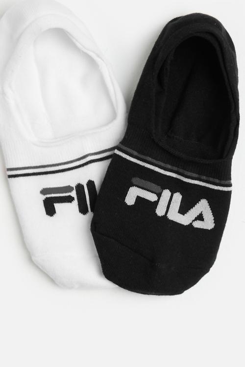 Stallone secret sock ladies 2 pack - white/black