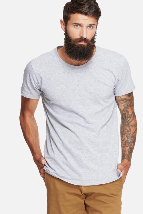 Basic scoop neck tee - grey