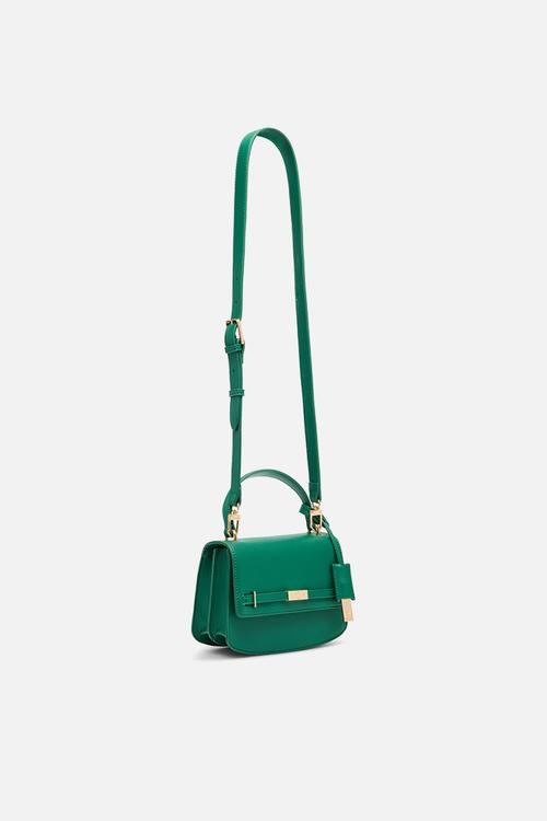 Cambodia Flap Saddle W/ Detachable Strap Bag-Palm Leaf