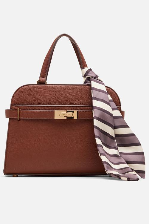 Cambodia Medium Satchel W/ Detachable Strap Bag - Hazelnut