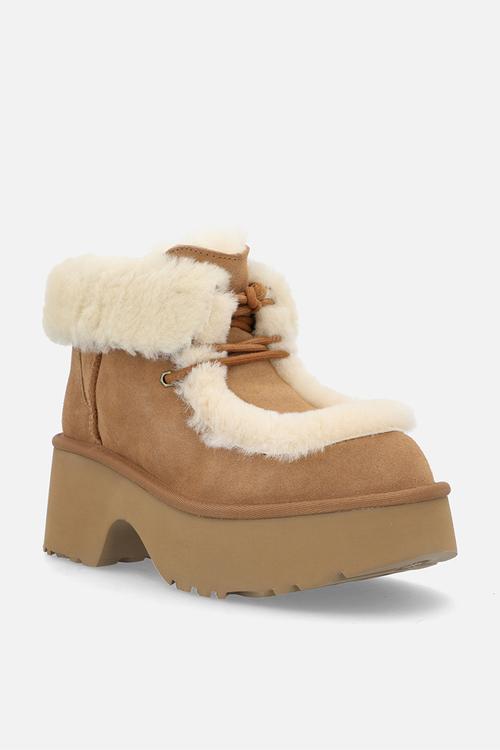New heights/esmee lace up - chestnut
