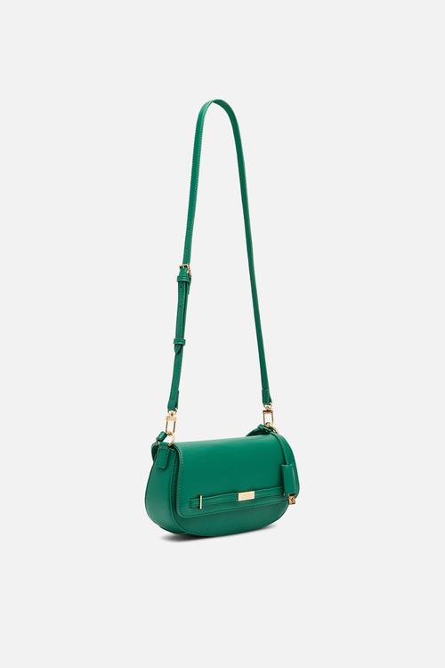 Cambodia Flap Bag W/ Detachable Strap - Palm Leaf