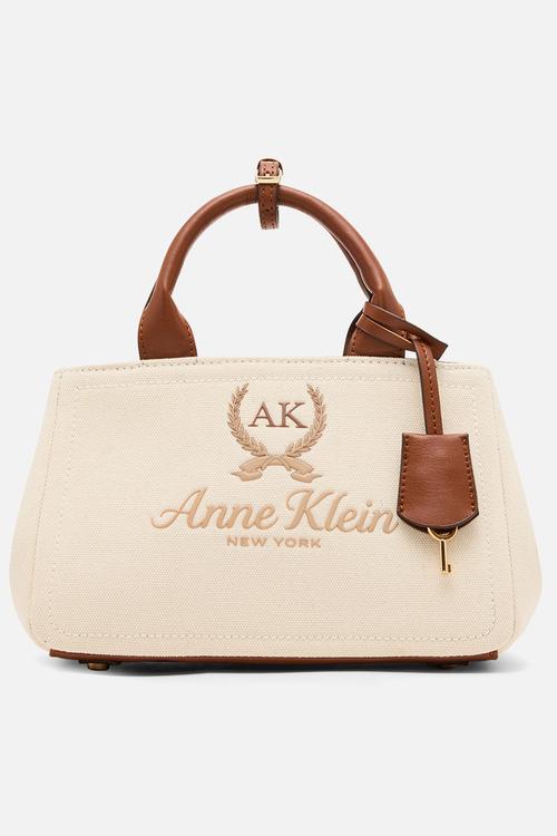 China Small Satchel W/ Detachable Strap Bag - Natural