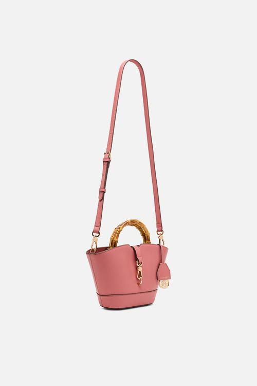 Cambodia Rounded Mini Tote W/ Detachable Strap Bag - Canyon Rose