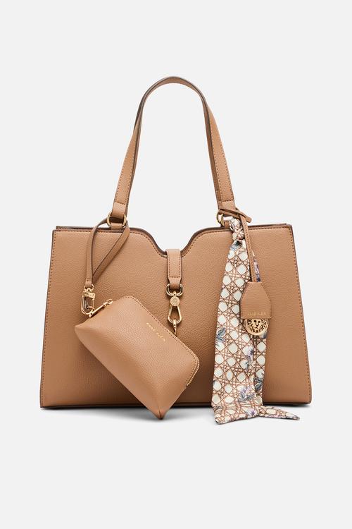 Cambodia East West Tote Bag - Mocha