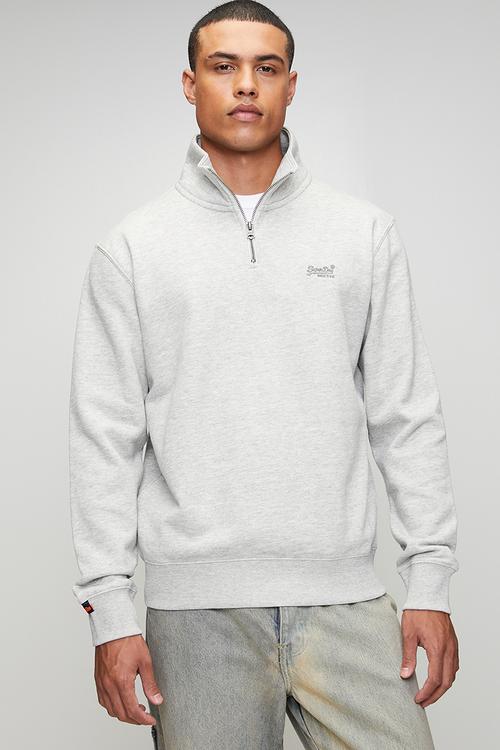 Essential Logo Henley - Varsity Grey Grindle