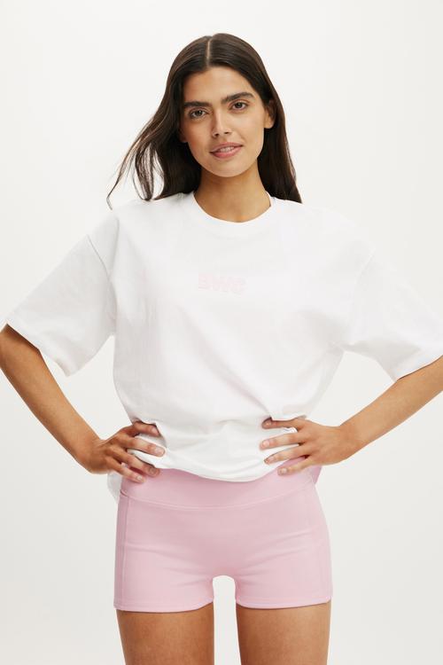 Active Graphic Tee - White/Bwc