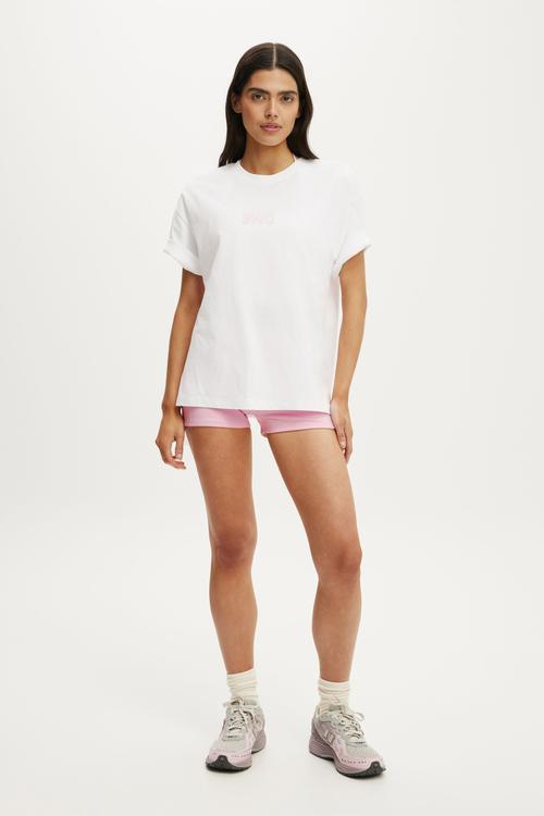 Active Graphic Tee - White/Bwc