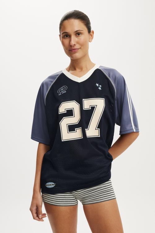 The raglan graphic jersey tee - 27 / total eclipse