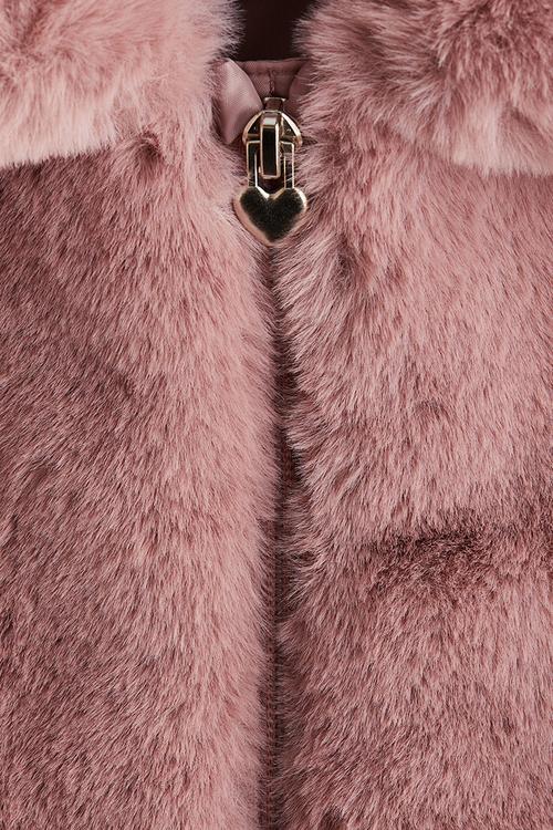 Fluffy jacket - dusty pink